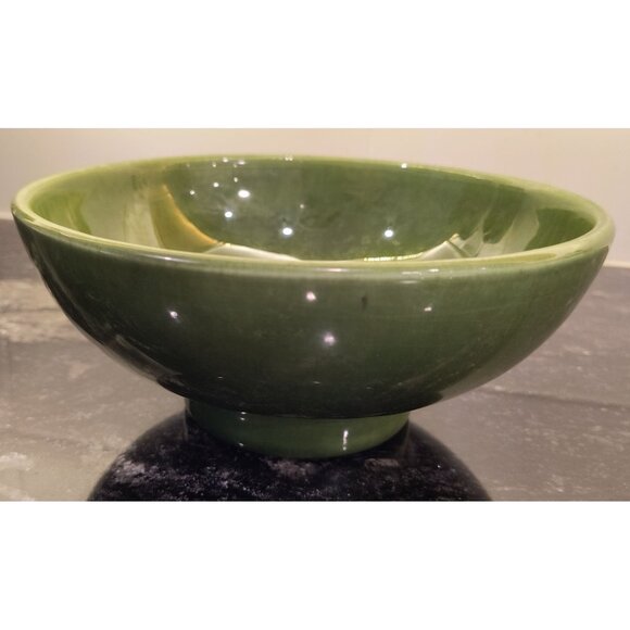 Vintage Haeger USA 401 Green Ceramic Bowl - Picture 1 of 3